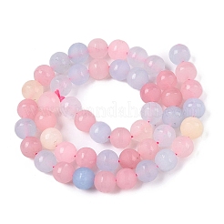 Mattierte natürliche weiße Jadeperlenstränge&nbsp;G-T138-8mm-209A