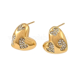 Ohrstecker aus Edelstahl 304 mit Zirkonia für Damen&nbsp;SA-CBAF36C-06A-G