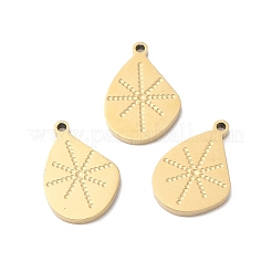 Breloques en acier inoxydable chirurgical 316L avec placage ionique (IP)&nbsp;STAS-H213-49G