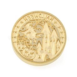 Testine per timbri in ottone con sigillo di cera della serie Halloween&nbsp;AJEW-M039-01J