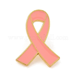 Emaille-Pin mit rosa Schleife zur Sensibilisierung für Brustkrebs&nbsp;JEWB-C014-01G