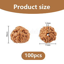 100 Stück Rudraksha-Mala-Perlen&nbsp;FIND-DC0008-44B