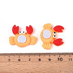 Krabben-Cabochons aus undurchsichtigem Harz&nbsp;CRES-T025-33A