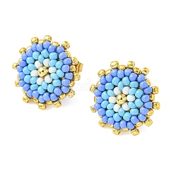 Aretes de cuentas de vidrio&nbsp;EJEW-MZ00741-02