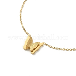 Orecchini a bottone a farfalla in acciaio inossidabile 304&nbsp;SJEW-TZ0001-02