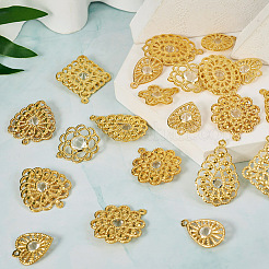 40 colgante de rhinestone de hierro de 10 estilos.&nbsp;IFIN-TA0001-60