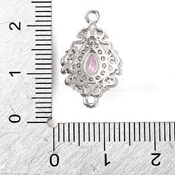 Verbindungsanhänger aus Messing mit kubischem Zirkonia-Pavé&nbsp;LS-KK-Z051-04P-01