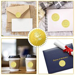 34 Blatt selbstklebende Aufkleber mit Goldfolienprägung&nbsp;DIY-WH0509-050
