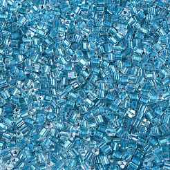 6/0 transparente Innenfarben Glas Saatperlen&nbsp;SEED-N006-003D