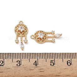 Messing micro pave klare zirkonia anhänger&nbsp;KK-A280-14G