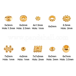 300 stücke 10 stile legierung abstandshalterperlen&nbsp;PALLOY-CJ0001-153
