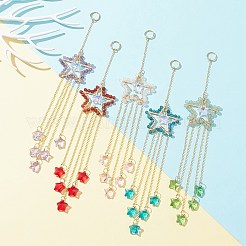 Decorazioni pendenti con perline di pietre preziose naturali&nbsp;HJEW-JM01140