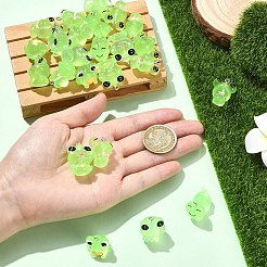 24 pendentif en résine grenouille lumineuse 6 styles.&nbsp;RESI-YW0006-19