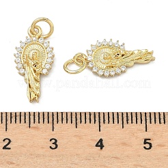Colgante micropavé cubic zirconia de latón&nbsp;KK-A282-19G