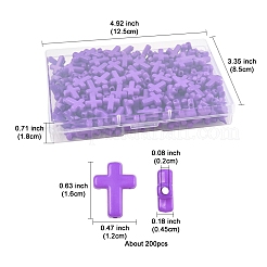 200 Stück undurchsichtige Acrylperlen&nbsp;SACR-FS0001-39D