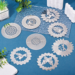 8 pièce 8 styles 201 breloques/liens de connecteur en acier inoxydable&nbsp;STAS-TA0006-25