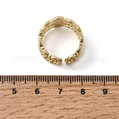 Manschettenringe aus Messing mit Emaille-Motiv und offenem Motiv&nbsp;RJEW-L339-01G-02