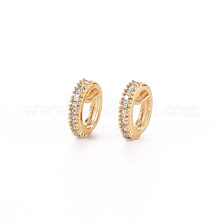 Connettori di collegamento in ottone con micro pavé di zirconia cubica trasparente&nbsp;KK-S356-448-NF