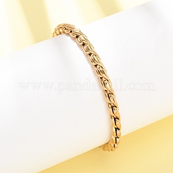 Gedrehte Panzerkettenarmbänder aus 304er Edelstahl für Damen&nbsp;BJEW-F529-05G