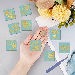 Autocollants auto-adhésifs imperméables en métal nickel&nbsp;DIY-WH20016-058