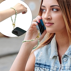Handy-Armbänder mit runden Glasperlen&nbsp;HJEW-YW00517-04