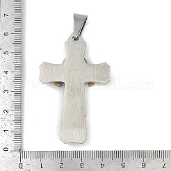 Ionenbeschichtung (IP) 304 Edelstahl Emaille große Anhänger&nbsp;STAS-D110-28GP-1