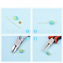Épingles d'oeil en laiton&nbsp;KK-YW0004-04D-G