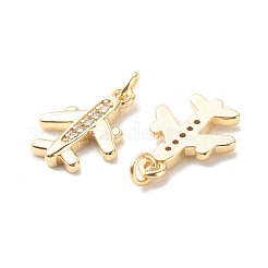 Pendentifs en laiton zircon cubique transparent&nbsp;ZIRC-P099-06G