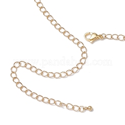 Chaînes de taille à pompon en maille triangulaire en laiton pour la danse du ventre&nbsp;NJEW-C00037