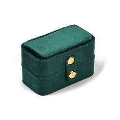 Mini-Ringaufbewahrungsboxen aus Samt mit rechteckigen Druckknöpfen&nbsp;CON-Z009-02