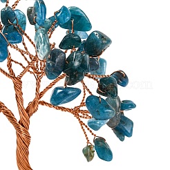 Décorations d'arbre en copeaux d'apatite naturelle&nbsp;DJEW-M012-02M