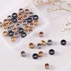 40 pz 4 colori 304 perline foro grande in acciaio inox&nbsp;STAS-SZ0001-86
