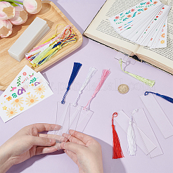 DIY-Sets zum Basteln von Lesezeichen aus Kunststoff mit gemischten Mustern&nbsp;DIY-PH0030-21