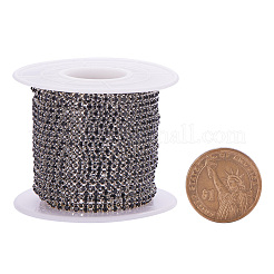 Chaînes en laiton avec strass&nbsp;CHC-R125-S6-08S