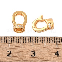 925 Faltschließe aus klarem Zirkonia in Mikropavé-Optik aus Sterlingsilber&nbsp;STER-U004-02G