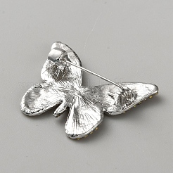 Broches de aleación de mariposa para ropa de mochila.&nbsp;JEWB-WH0051-002P