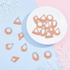 Pendentifs en émail de fer écologiques&nbsp;IFIN-SC0001-13B-RS