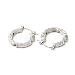 Pendientes de aro de acero inoxidable 304 que no se deslustran para mujer&nbsp;EJEW-Z026-34P