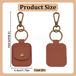 2 porte-anneau en cuir PU&nbsp;AJEW-GO0002-27A