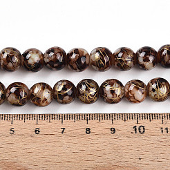 Perles de verre de peinture de cuisson&nbsp;X1-DGLA-N003-10mm-B06