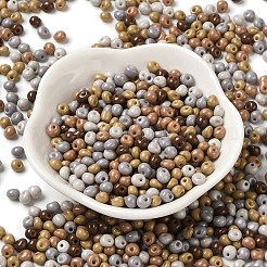 6/0 perline di semi di vetro con vernice opaca per cottura a forno&nbsp;SEED-M012-02A-25