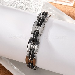Tolle Valentinstagsgeschenke für den Freund 304 Edelstahl Silikonarmbänder&nbsp;BJEW-I129-B