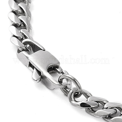 Bracelet à maillons cubains en acier inoxydable 304 anti-ternissement&nbsp;BJEW-C048-01P
