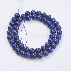 Natürliche Lapislazuli (gefüllte Farbkleber) Perlenstränge&nbsp;X-G-K269-02-8mm