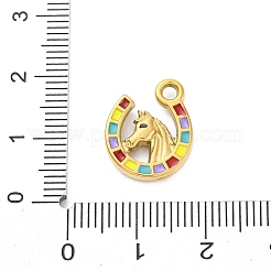 304 Edelstahl-Emaille-Anhänger&nbsp;STAS-B085-33G
