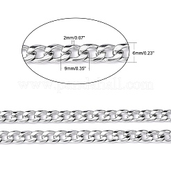 Catene a maglie cubane in acciaio inossidabile 304 da 3.28 piede anti-ossidazione&nbsp;X-CHS-G010-02P