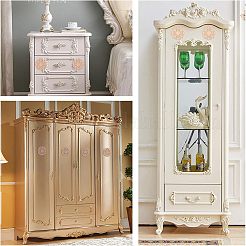 Artisanat d'applique onlay sculpté en bois massif naturel&nbsp;WOOD-WH0101-58