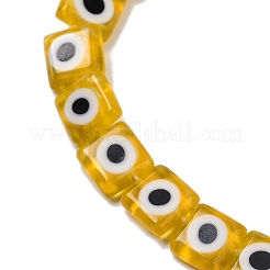 Handgemachte Glasperlen bösen Blick Stränge&nbsp;LAMP-G166-03C