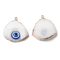 Druzy-Anhänger aus Kunstharz mit bösem Blick&nbsp;RESI-D050-10LG