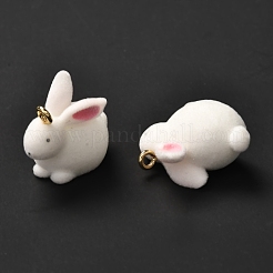 Pendentifs en résine floquée&nbsp;RESI-G019-04